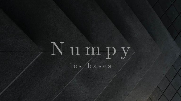 Lire la suite à propos de l’article Tutoriel Numpy: 4 vidéos pour tout comprendre